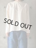 atelier naruse　コットンヘンリーネックシャツ【na-t02065】kinari