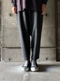  ● FIRMUM　英国羊毛・杉綾カラーツイード 切り替えパンツ【DR_FR1604PF】DARK GREY MIX