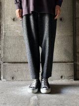 FIRMUM　英国羊毛・杉綾カラーツイード 切り替えパンツ【DR_FR1604PF】DARK GREY MIX