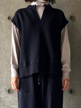 CLOSELY  slit-neck vest【CLO372】navy