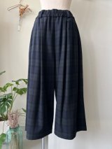 atelier naruse　ウールフラノガウチョパンツ【na-f05102】black watch