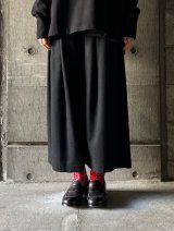 atelier naruse　ウールフラノガウチョパンツ【na-f05102】black