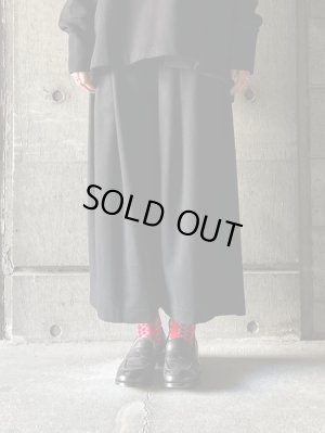 画像1: 【SALE20%OFF】atelier naruse　ウールフラノガウチョパンツ【na-f05102】black