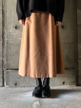 atelier naruse　ヘリンボーンツィードAラインスカート【na-h06035】orange