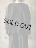 atelier naruse　裏起毛コットンプルオーバー【na-s07084】black