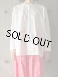 NO CONTROL AIR　コーミングコットン・ブロードノーカラーシャツ【DR_NC0702SF】Off White