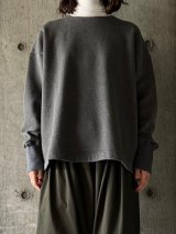 atelier naruse　裏起毛コットンプルオーバー【na-s07084】moku-gray