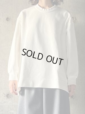 画像1:  FIRMUM　コットン&ポリエステル マルチレイヤーニット スケーターロンT【DR_FR0702TF】 OFF WHITE