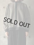 PARIS DE AOUNE　ジャガード クルーネックカーディガン【PA244CT004】クロジャガード