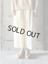 atelier naruse　ウールフラノガウチョパンツ【na-f05102】off white