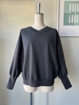 CLOSELY　V-neck dolman sleeve P/O【CLO381】charcoal