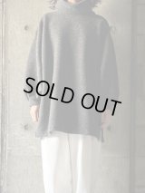 【SALE30%OFF】PARIS DE AOUNE　スライバーニットオフタートルロングPO【PA244CT009】TOPチャコール