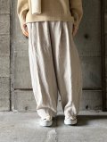 【SALE20%OFF】atelier naruse　リネンタックパンツ【na-f05105】ベイジュ