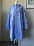  【SALE20%OFF】TISSU　タイプライターストライプ フーディロングSH【TS240SH079】ブルーストライプ
