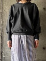 CLOSELY　V-neck dolman sleeve P/O【CLO381】charcoal