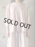 atelier naruse　ウールニットカットソー ＋リブ【na-f07089】アッシュピンク