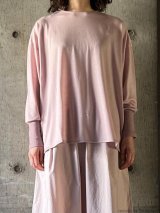  atelier naruse　ウールニットカットソー ＋リブ【na-f07089】アッシュピンク