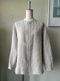 【SALE20%OFF】 tannossa　リネンクレリックシャツ【TS-0251】NATURAL