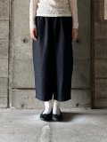  【SALE20%OFF】UNIVERSAL TISSU　オーガニックリネンツイル ギャザーPT【UT251PT033】クロ