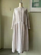 atelier naruse　リネンシャツワンピース【na-h03102】ライトベイジュ