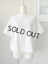  ◯ nooy　ボートネックtee【NTS25S02】white