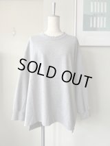  ◯ FIRMUM　強撚コットンヘビー天竺スケーターロンT【LE_FR1806TF】GREY TOP