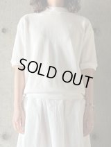  ◯ CLOSELY　mock-neck half-sleeve P/O【CLO394】OWH(off-white)