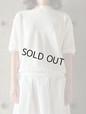 画像1: CLOSELY　mock-neck half-sleeve P/O【CLO394】OWH(off-white)