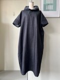  【SALE30%OFF】 PARIS DE AOUNE　サンカクチャココラボ デニムフーディOP【PA250OP017】インディゴ
