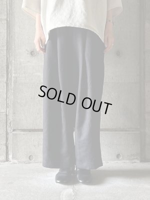画像1: FIRMUM　スラブトリアセテート・ツイル ストレートパンツ【LE_FR1303PF】MIDNIGHT