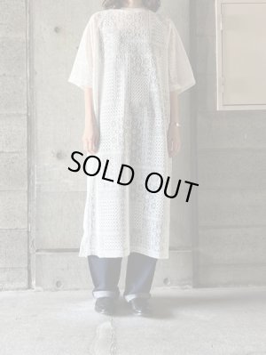 画像1: TISSU　パッチワークレーススリットOP【TS250CT082】シロ