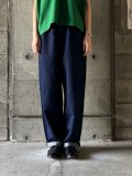TISSU　サフィランリネンデニムイージーテーパードPT【TS240PT001】インディゴバイオ