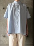 【SALE20%OFF】TISSU　ナチュラルタイプライター ボタンダウン半袖シャツ【TS250SH072】スモーキーサックス