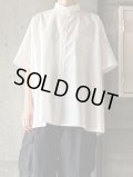  ◯  TISSU　ナチュラルタイプライター ボタンダウン半袖シャツ【TS250SH072】シロ