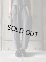 atelier naruse　コットンリネンサルエルパンツ【na-f05109】moku-gray