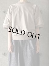 atelier naruse　オーガニックコットン半袖スウェットシャツ【na-s07088】beige