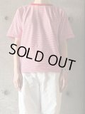 tannossa　ボーダーラグランTEE【TC-0151】RED