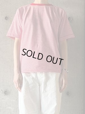 画像1: tannossa　ボーダーラグランTEE【TC-0151】RED