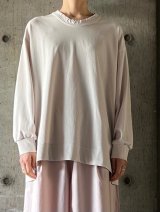 FIRMUM　強撚コットンヘビー天竺スケーターロンT【LE_FR1806TF】SILVER