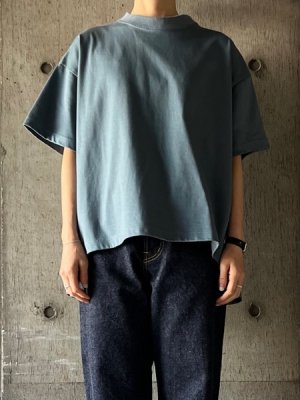 画像1: TISSU　ヘビープレーティング天竺 BIG T【TS250CT088】スモーキーブルー