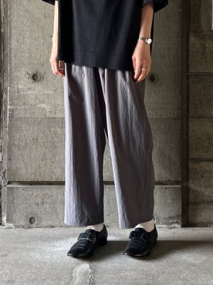 画像1: NO CONTROL AIR　エアベント・メッシュタフタ ギャザーテーパードパンツ【LE_NC1004PF】Stone Grey