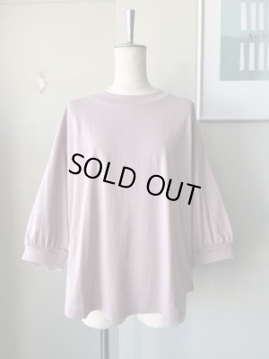 画像1: CLOSELY　3/4 puff-sleeve tee【CLO401】SER(sepia-rose)