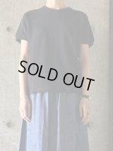 【SALE20%OFF】CLOSELY　epaulet-sleeve tee【CLO396】BIK(black-ink)
