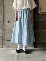 DU TANGO　パネルストライプスカート【DB-0151】BLUE GREY