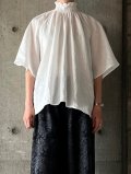  【SALE20%OFF】UNIVERSAL TISSU　フレンチリネン ギャザーフレアBL【UT241BL048】オフ