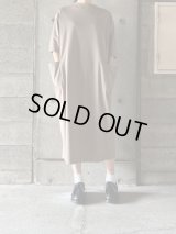 【SALE20%OFF】atelier naruse　コットンポンチボックスワンピース【na-f03101】beige