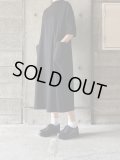 atelier naruse　コットンポンチボックスワンピース【na-f03101】black