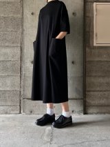 atelier naruse　コットンポンチボックスワンピース【na-f03101】black