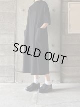 atelier naruse　コットンポンチボックスワンピース【na-f03101】black