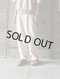 atelier naruse　コットンリネンテーパードパンツ〜ストライプ〜【na-f05108】kinari × beige